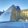 IM-Pei-designed-pyramid-Louvre-Paris-France